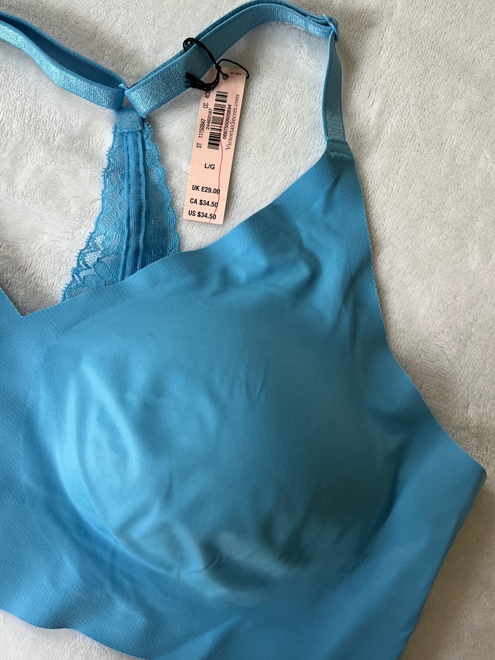 Victoria's Secret Seamless Racerback Bralette - Blue